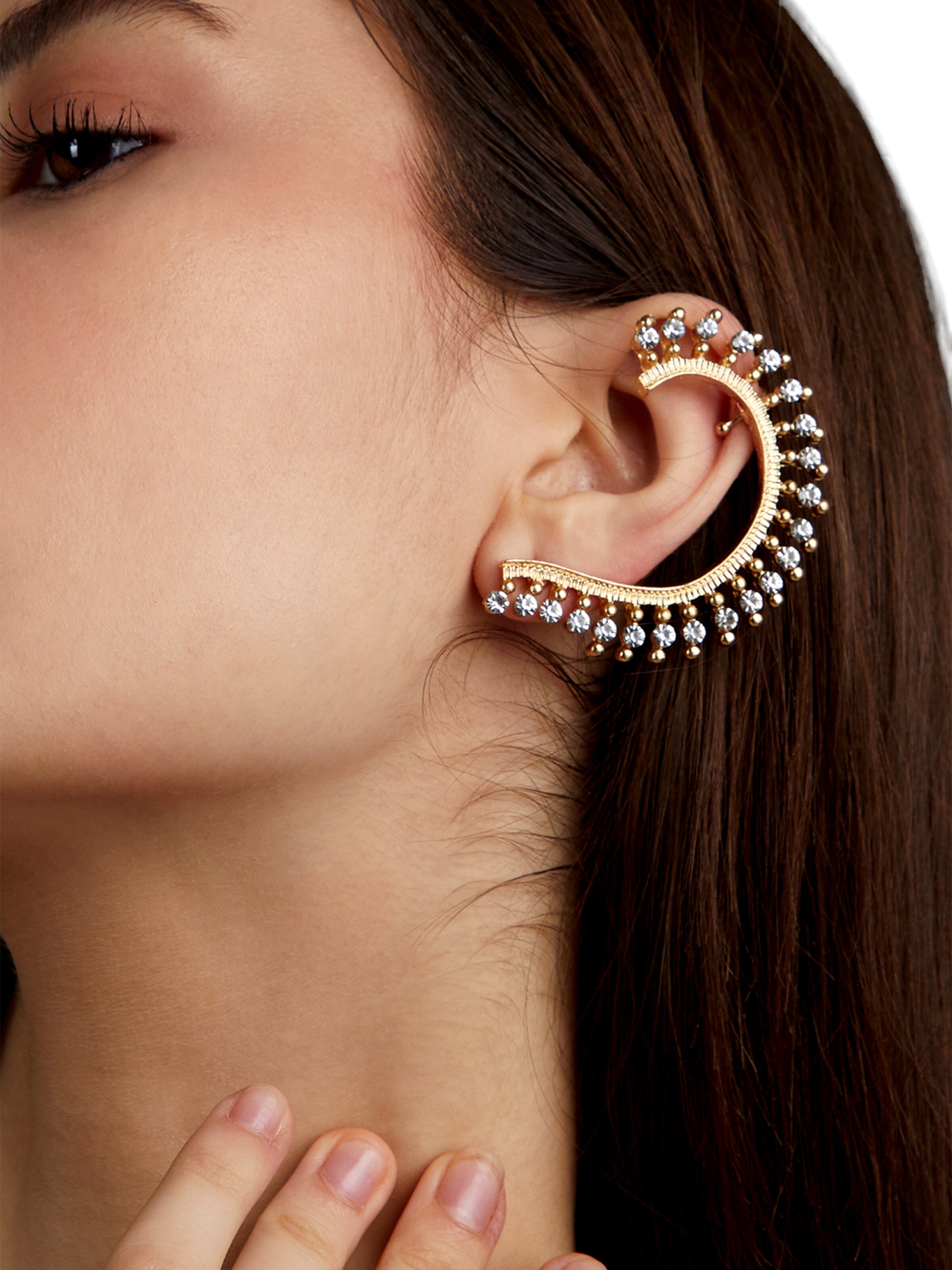 SOHI Oorbellen ' Pyari ' in Goud: voorkant