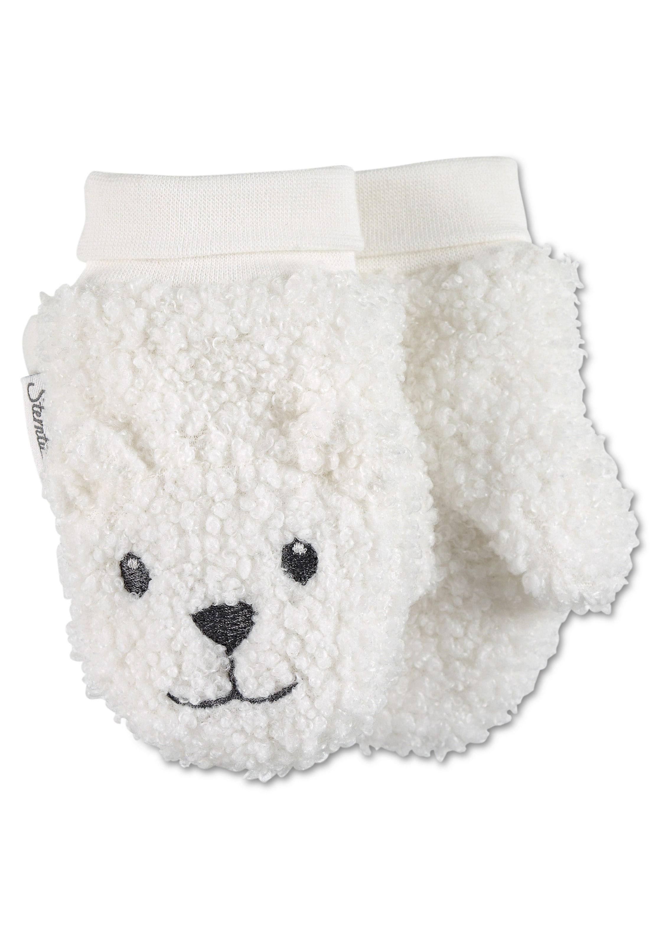 STERNTALER Fäustlinge 'Eisbär' in Weiß: Vorderseite