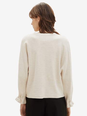 TOM TAILOR DENIM Sweatshirt i beige