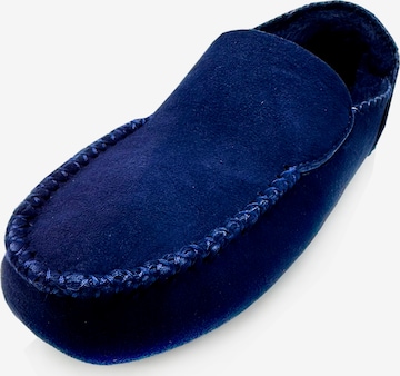 thies Mokassin 'thies 1856 ® Cozy Moccasin' in Blau: Vorderseite