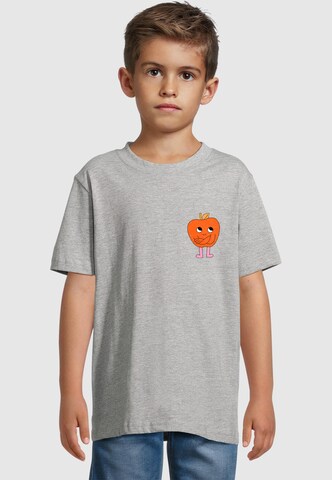 Merchcode Shirt 'Apple' in Grijs: voorkant