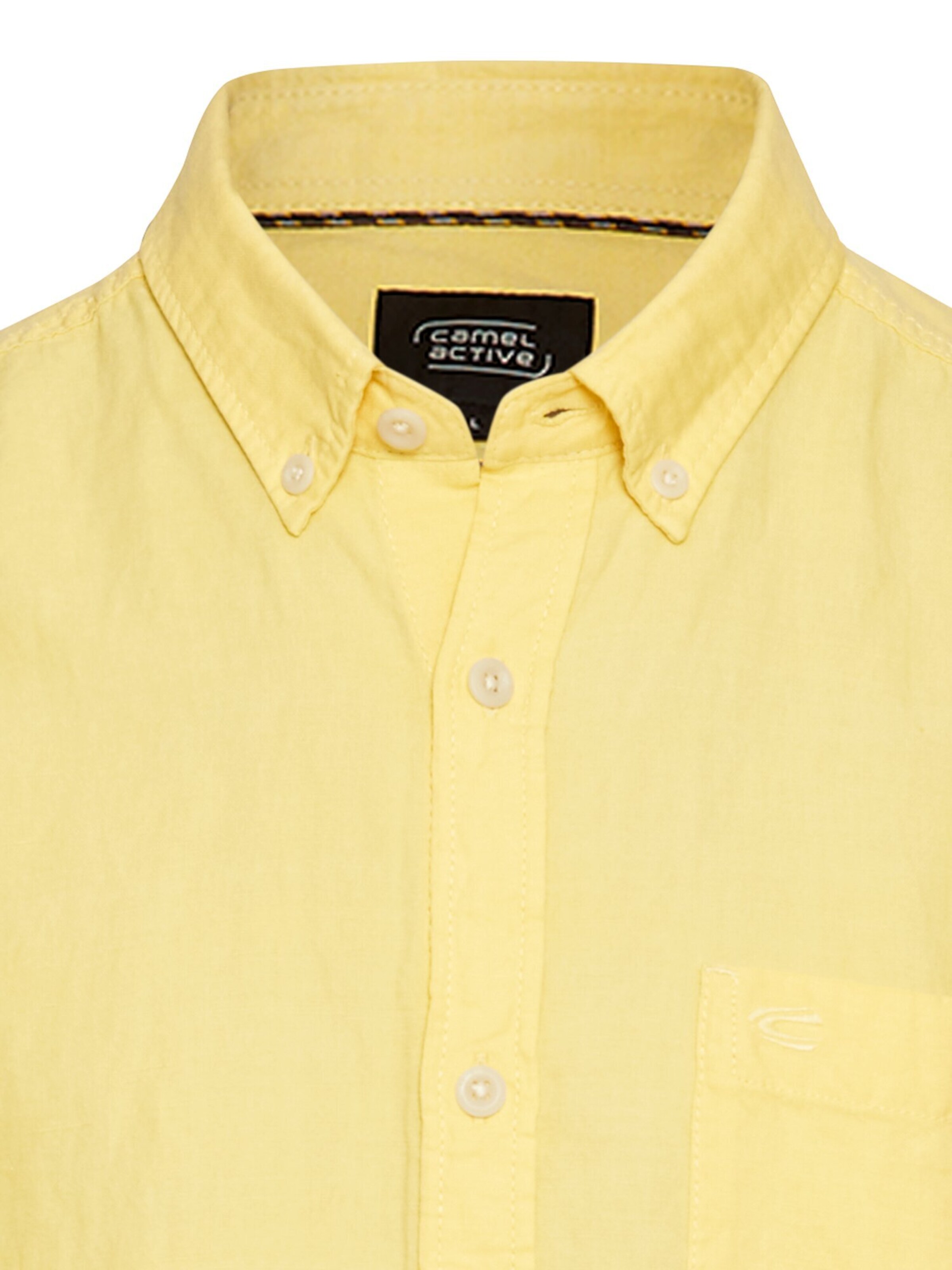 CAMEL ACTIVE Regular fit Button Up Shirt in Yellow