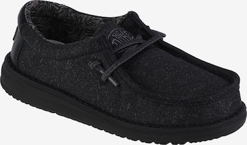 HEY DUDE Lage schoen 'Hey Dude Wally' in Zwart: voorkant
