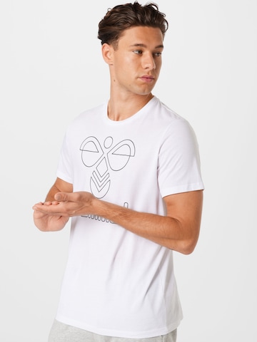 Hummel - Camiseta funcional en blanco: frente