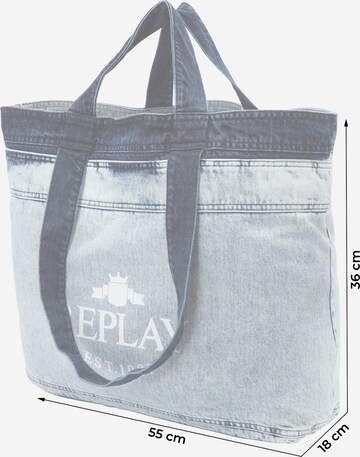 REPLAY Shopper in Blauw