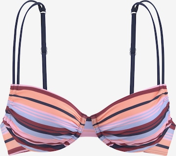 s.Oliver T-shirt Bikini Top in Mixed colors: front