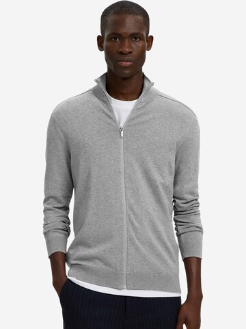 SELECTED Knit cardigan 'Berg' in Grey