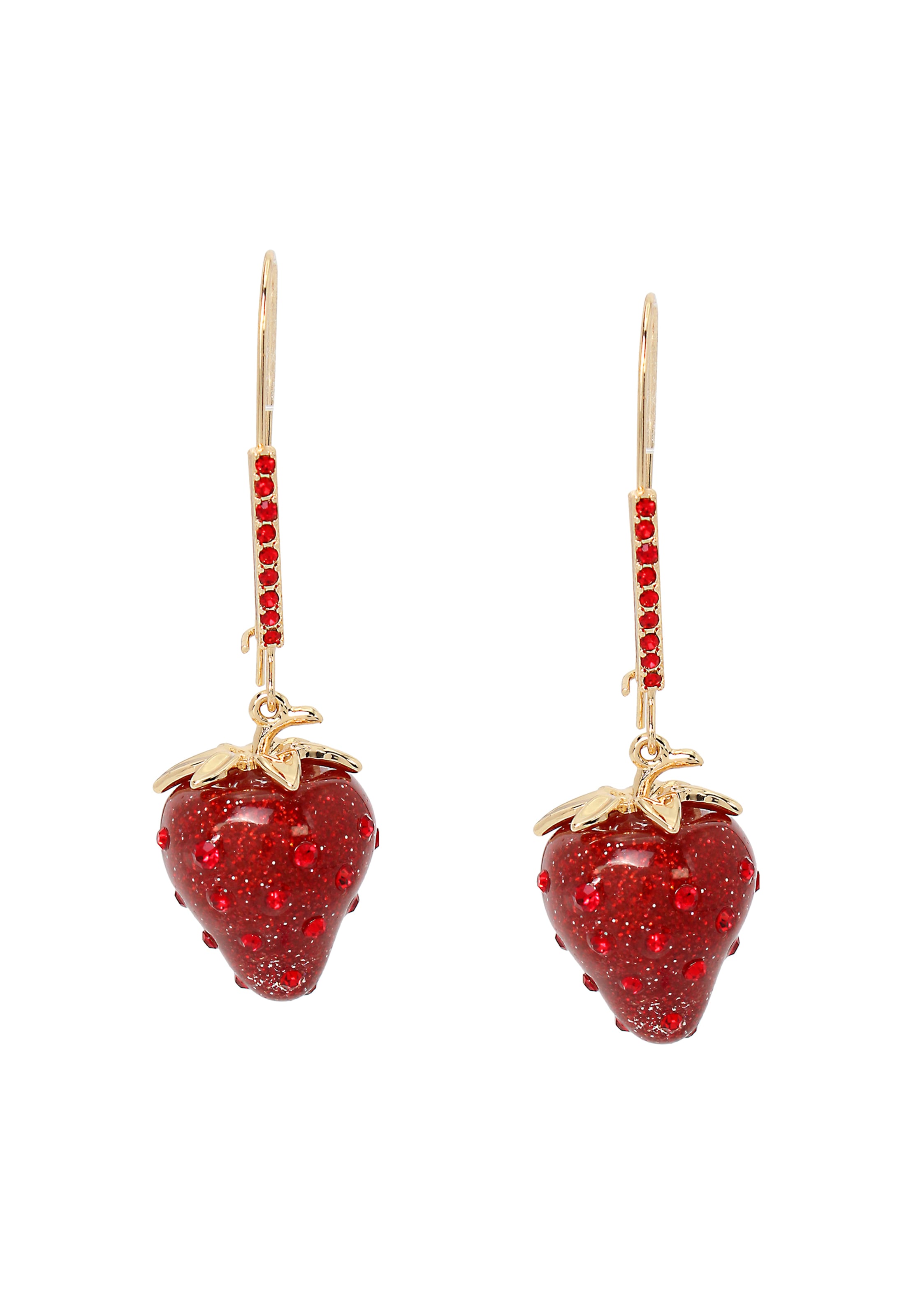 Betsey Johnson Oorbellen in Rood: voorkant