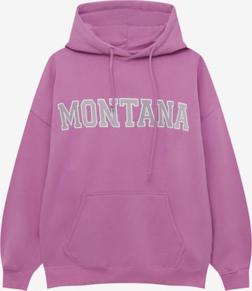 Pull&Bear Mikina – pink: přední strana