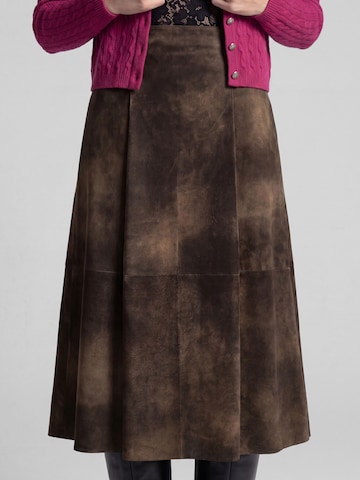 SPIETH & WENSKY Skirt 'Gwendolin' in Brown
