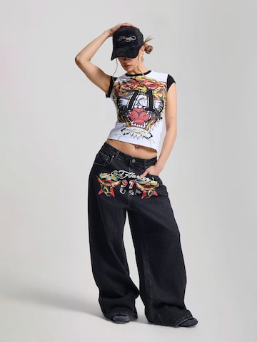 Ed Hardy Футболка 'Roaring Tiger' в Черный