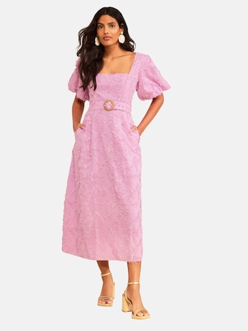love & roses Jurk in Roze: voorkant