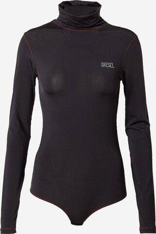 DIESEL Shirt Bodysuit 'BRILLY' in Black: front