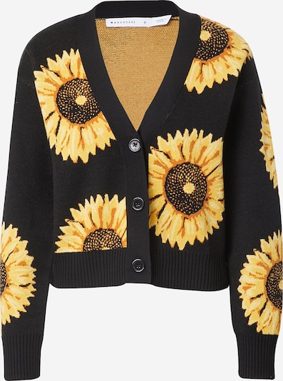 Warehouse Cardigan en jaune / noir, Vue avec produit