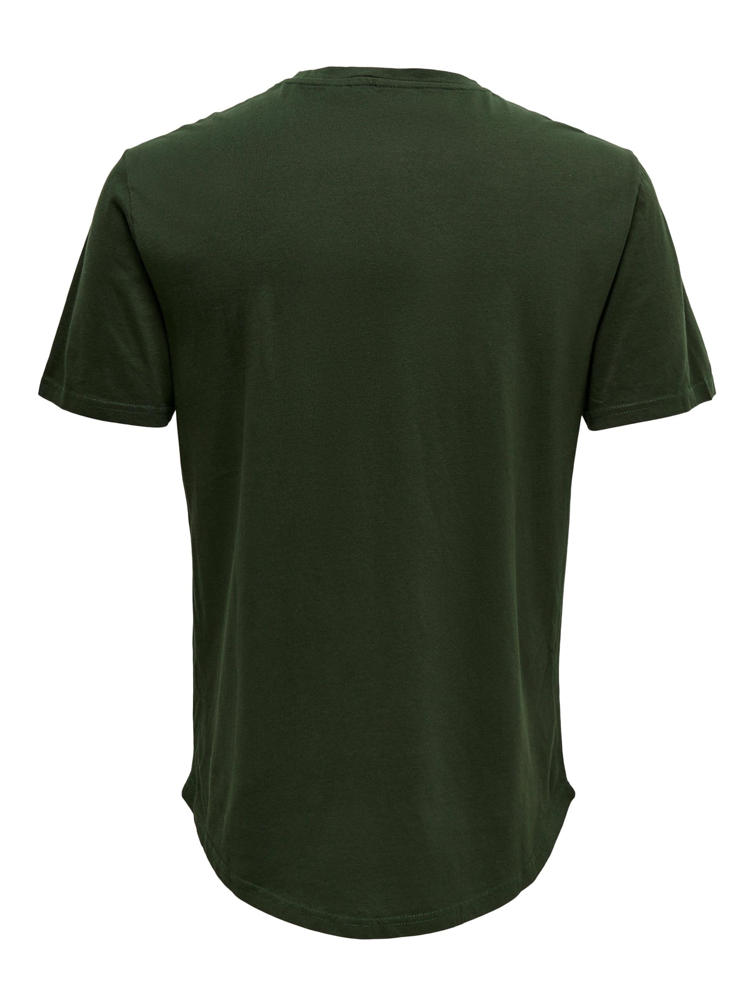 Only & Sons Tavaline suurus Särk 'Matt', värv roheline