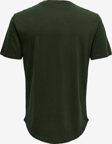 Only & Sons - Ajuste regular Camiseta 'Matt' en verde