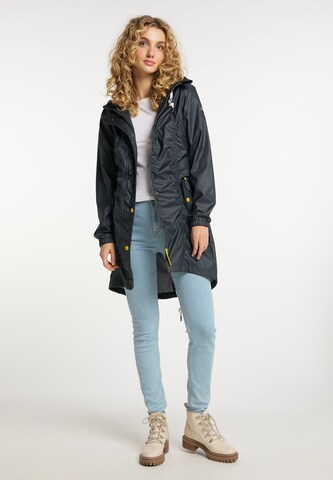 Schmuddelwedda Between-Seasons Coat in Blue