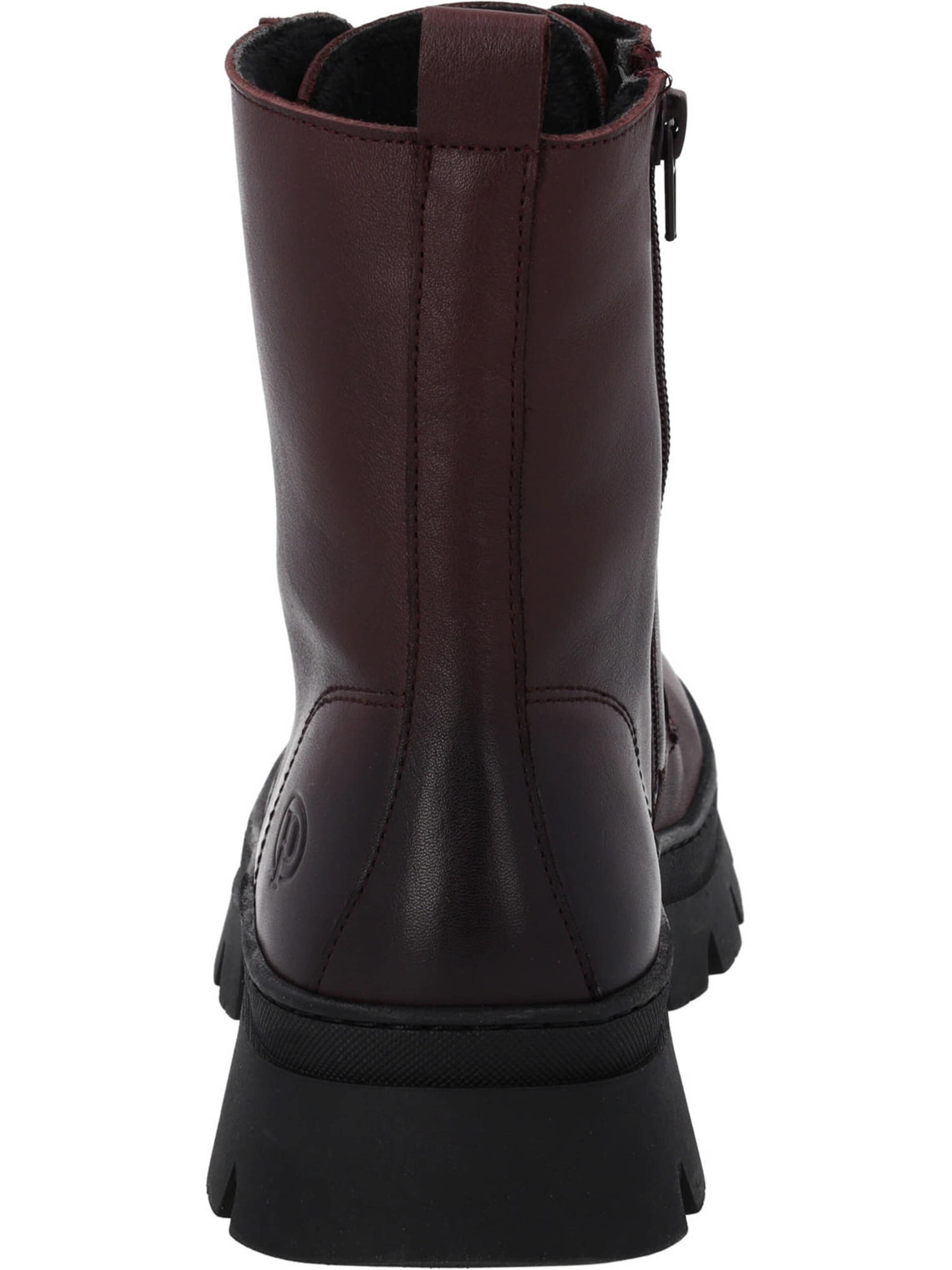 Palado Lace-Up Ankle Boots in Red