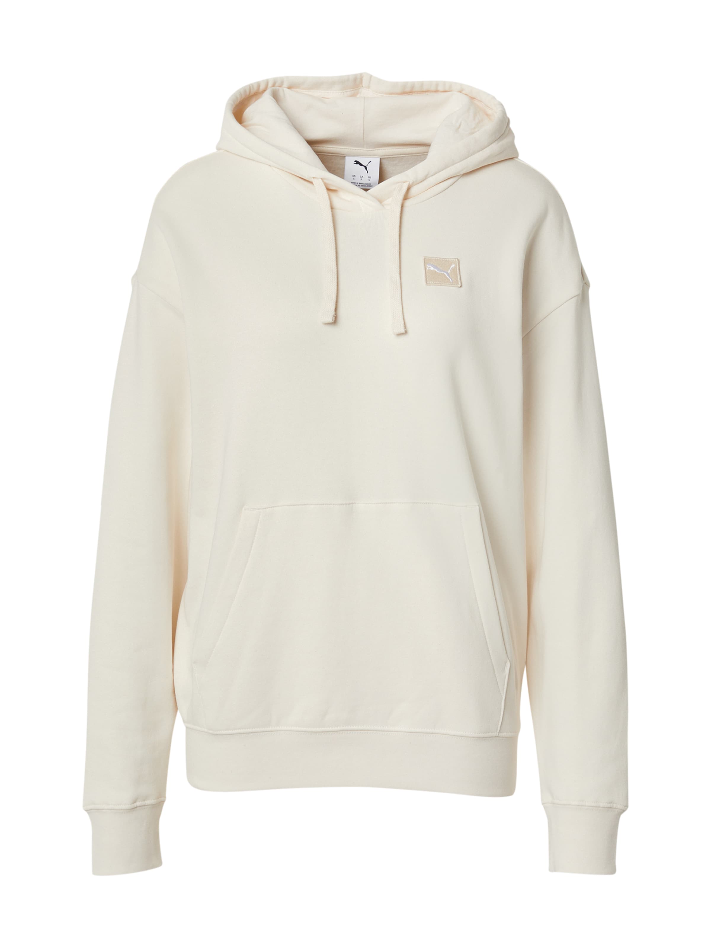 PUMA Свитшот 'ESS ELEVATED' в Белый: спереди