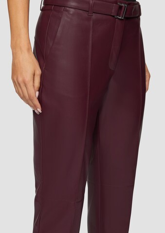 s.Oliver BLACK LABEL Regular Broek in Rood