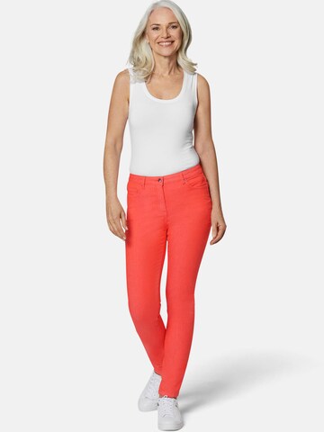 Goldner Skinny Jeans 'Bella' in Rot