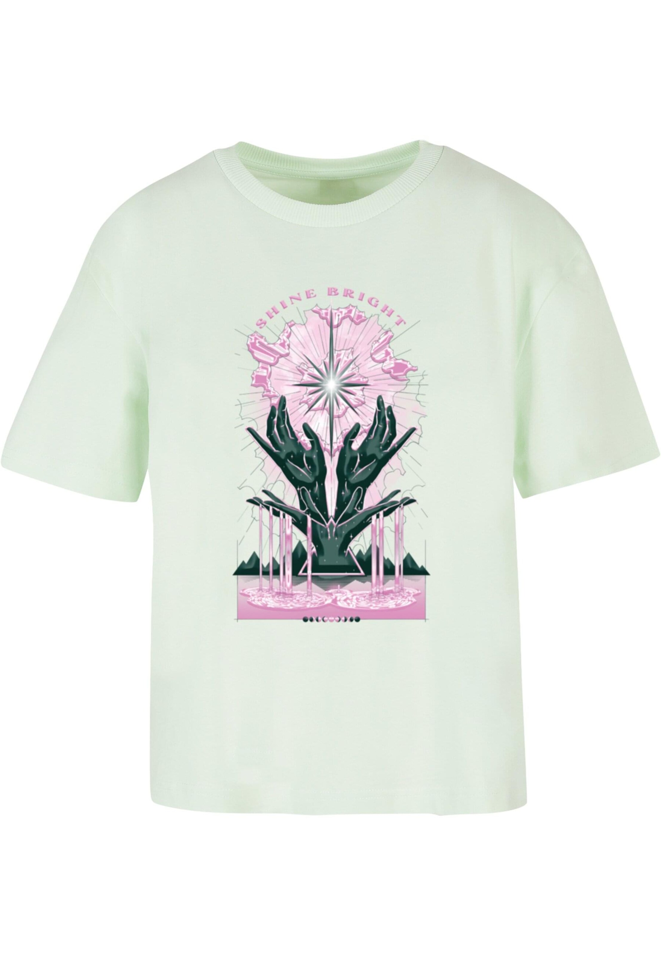 Mister Tee Shirt 'Shine Bright' in Green: front