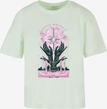 T-shirt 'Shine Bright' Mister Tee en vert : devant