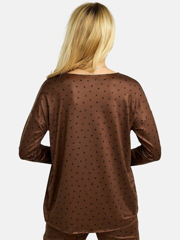 Liberte Essentiel Shirt ' ALMA-LS ' in Bruin