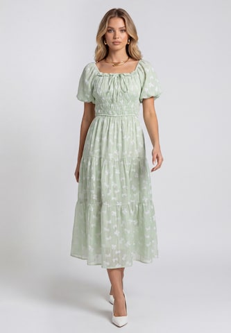 Robe faina en vert : devant