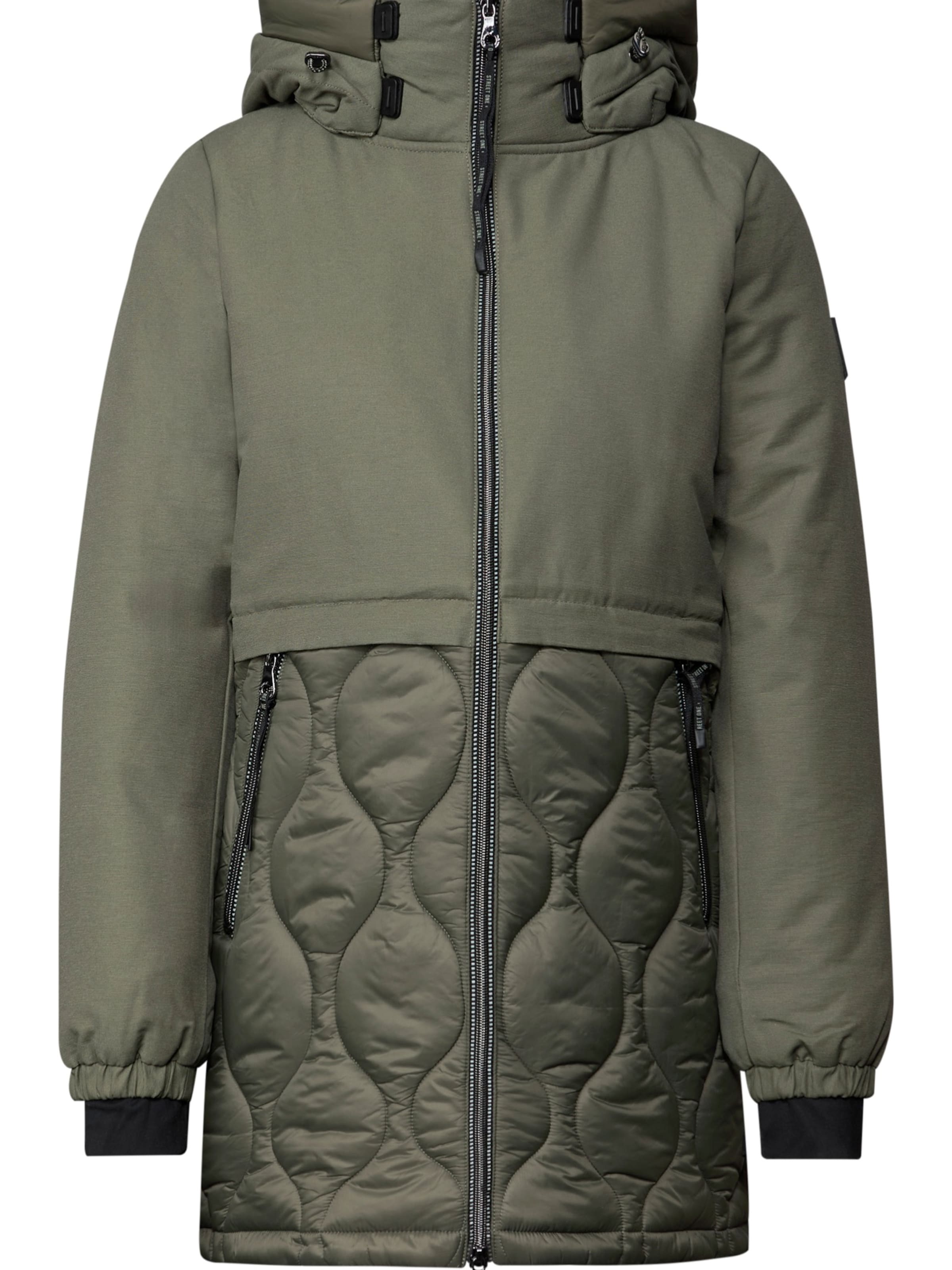 STREET ONE Зимняя куртка в Темно-зеленый, Обзор товара