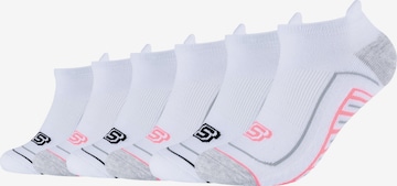 SKECHERS Ankle Socks in White: front
