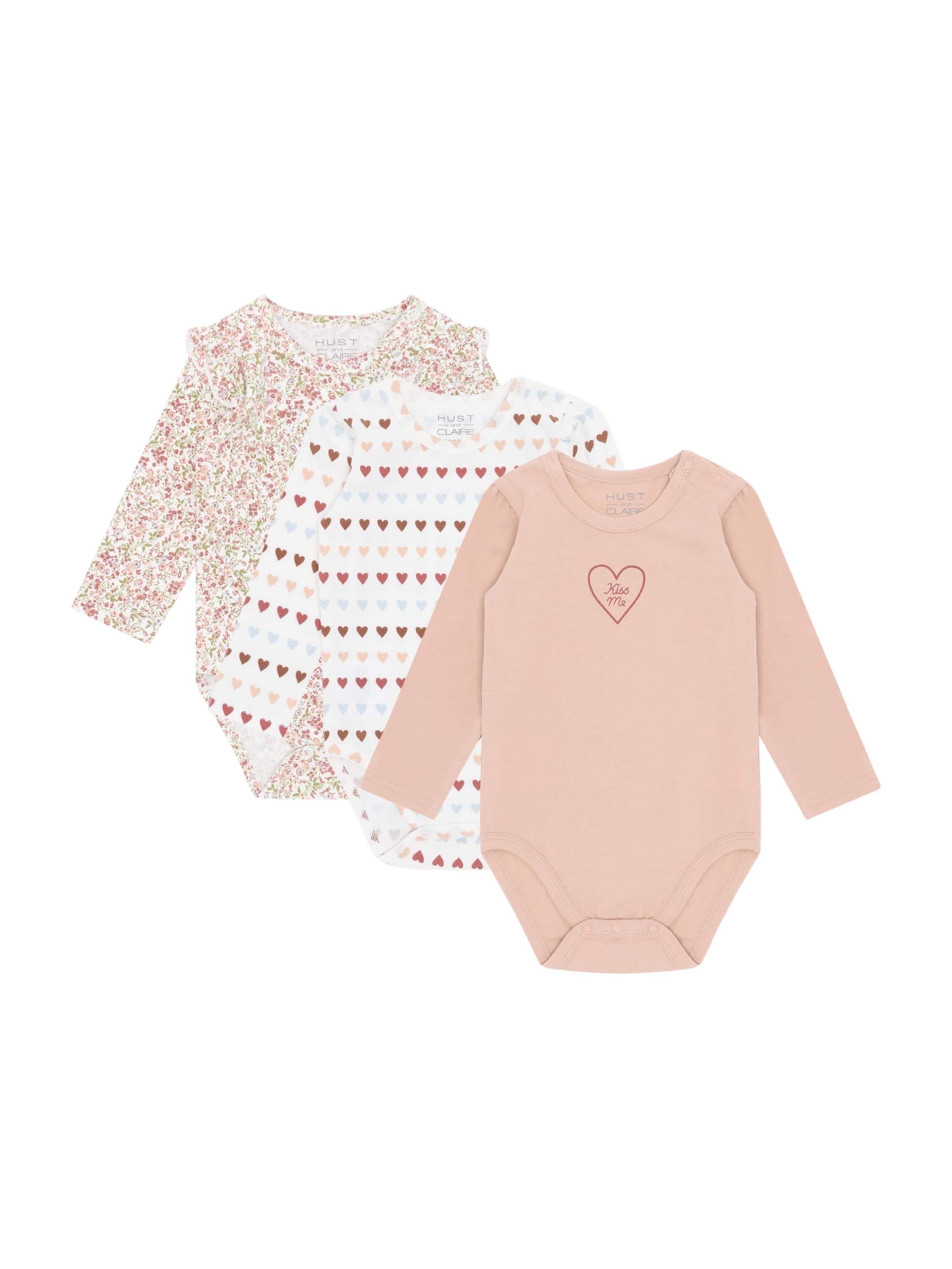 Salopetă/Body 'Bella' de la Hust & Claire pe roz: față