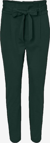 VERO MODA Slim fit Pleat-Front Pants 'Eva' in Green: front