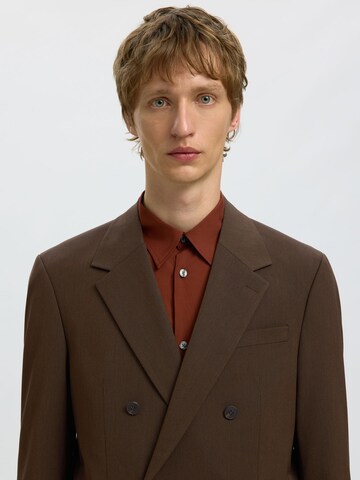 Comfort fit Giacca da completo di SELECTED in marrone