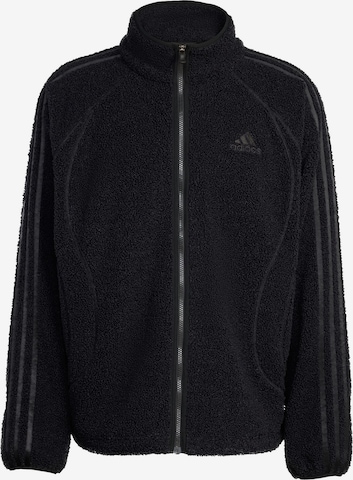 juoda ADIDAS ORIGINALS Flisinis džemperis 'TEAMGEIST': priekis