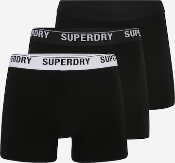 Boxers Superdry en noir : devant