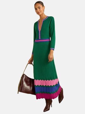 love & roses - Vestido em verde: frente