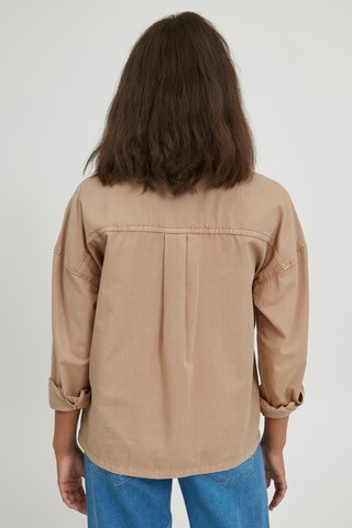 PULZ Jeans Blouse 'Pzlene' in Beige