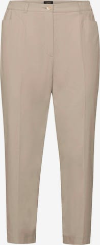 Regular Pantalon à plis 'Carla' Goldner en beige : devant