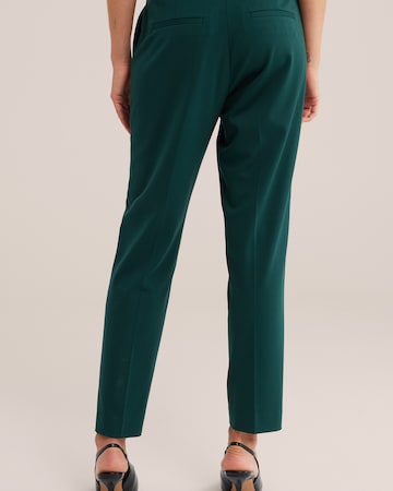Coupe slim Pantalon chino WE Fashion en vert