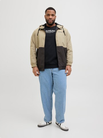 Jack & Jones Plus Between-season jacket 'JJERUSH' in Green