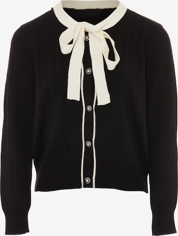 NAEMI Strickjacke in Schwarz: Vorderseite