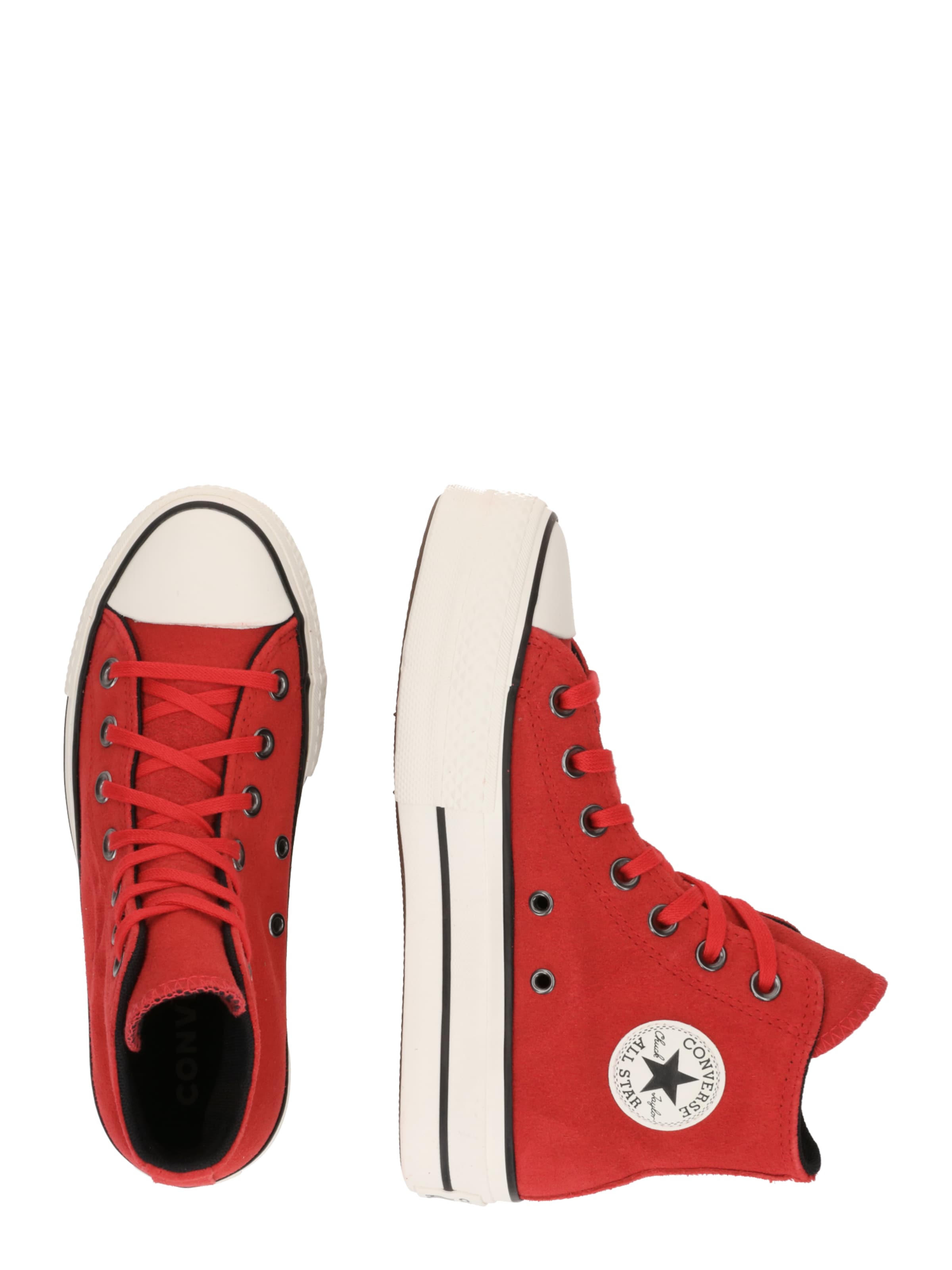 CONVERSE Кроссовки на платформе 'CTAS' в Красный