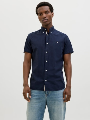 Coupe regular Chemise 'JPRBLUSUMMER' JACK & JONES en bleu : devant