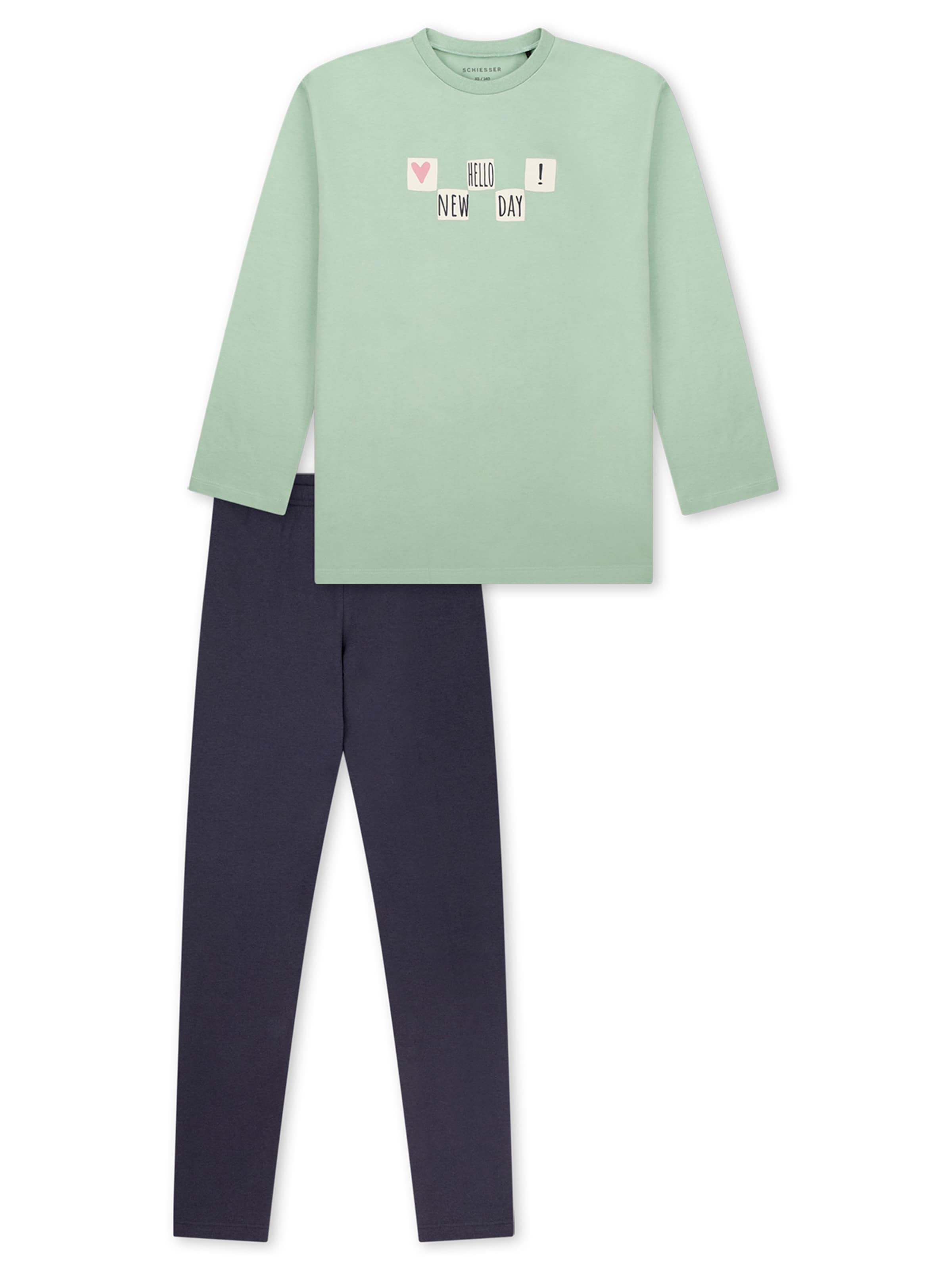 Pyjama ' Nightwear ' SCHIESSER en bleu : devant