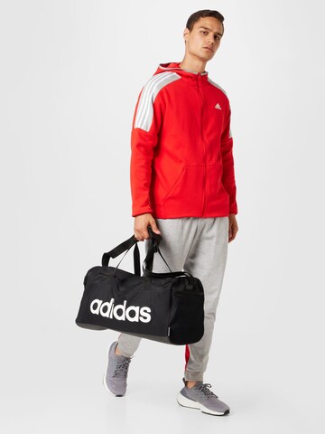 ADIDAS SPORTSWEAR Trainingsanzug 'Fleece Colorblock' in Rot