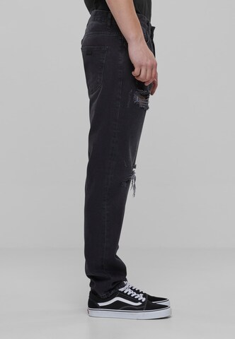 2Y Premium Loosefit Jeans in Schwarz