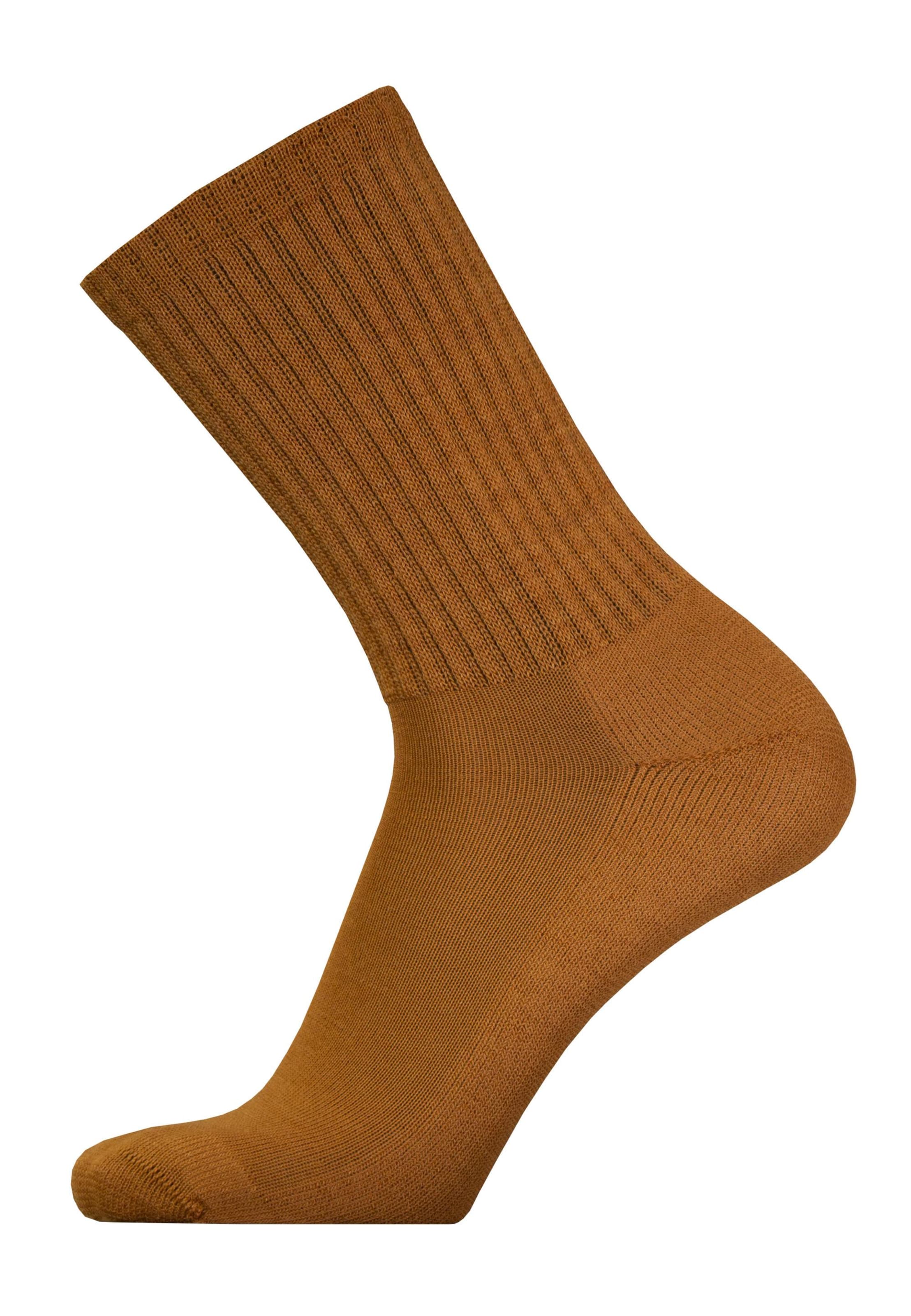 Uphill Sport Athletic Socks 'MERINO' in Brown: front