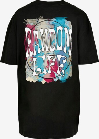 Merchcode Oversized Shirt 'Random Life' in Black