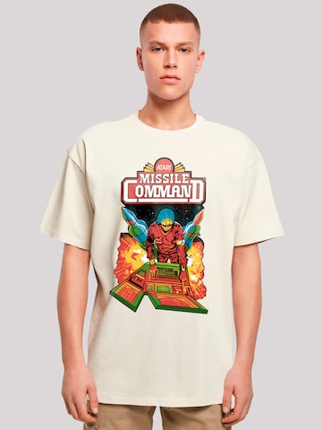 T-Shirt 'Arcade Game Atari Retro' F4NT4STIC en beige : devant